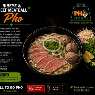 A18: Ribeye & Meatball Pho