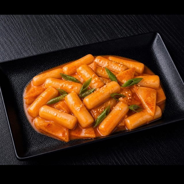 A7: K- Street Rice Cake (Tteokbokki) (Vegetarian Friendly).