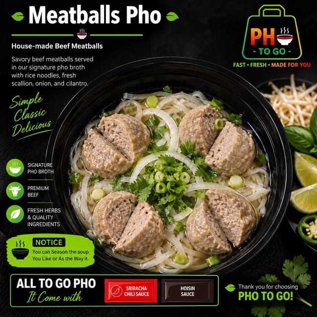 A16: Meatball Pho.