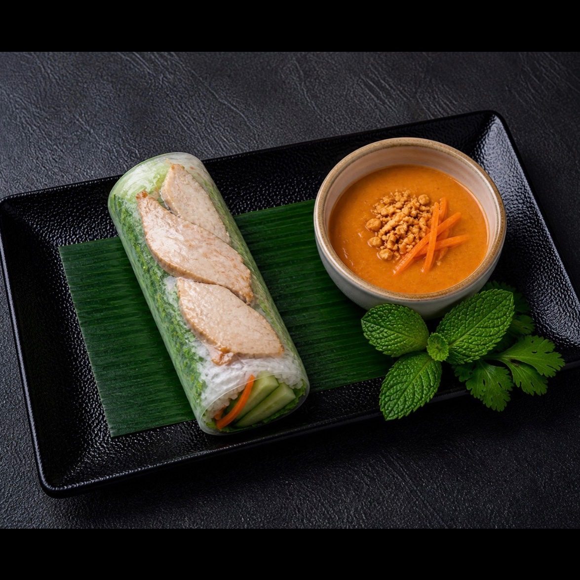 Chicken Spring Rolls.