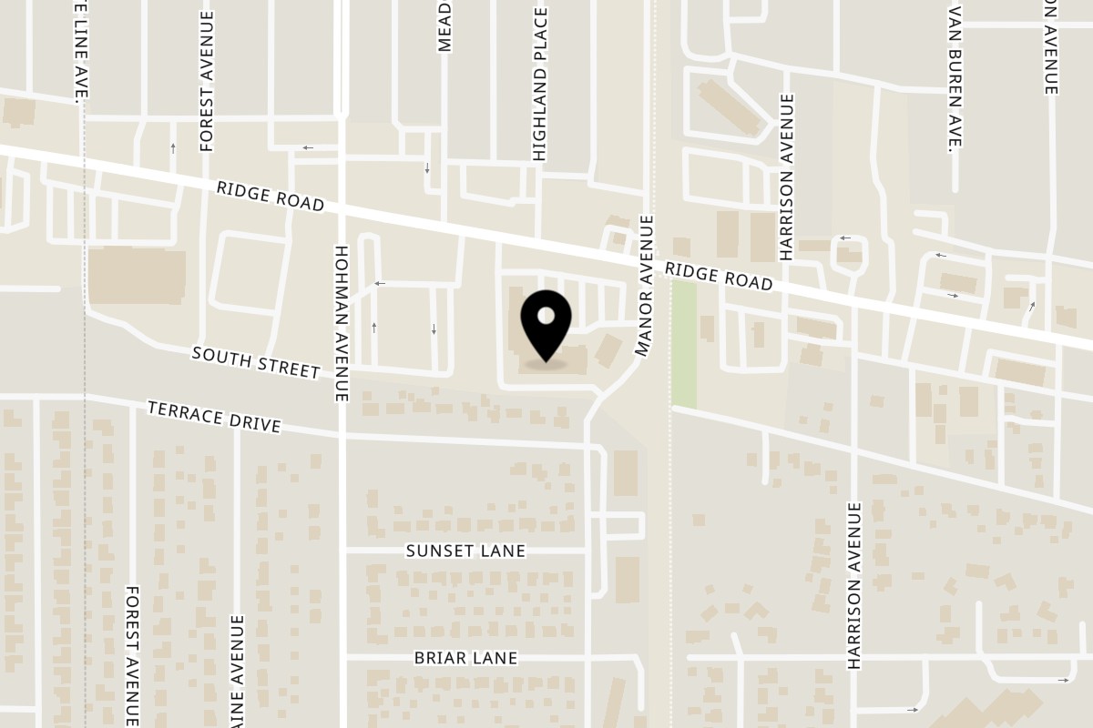 Map showing the location of PHO TO GO on 318 Ridge Rd in Munster